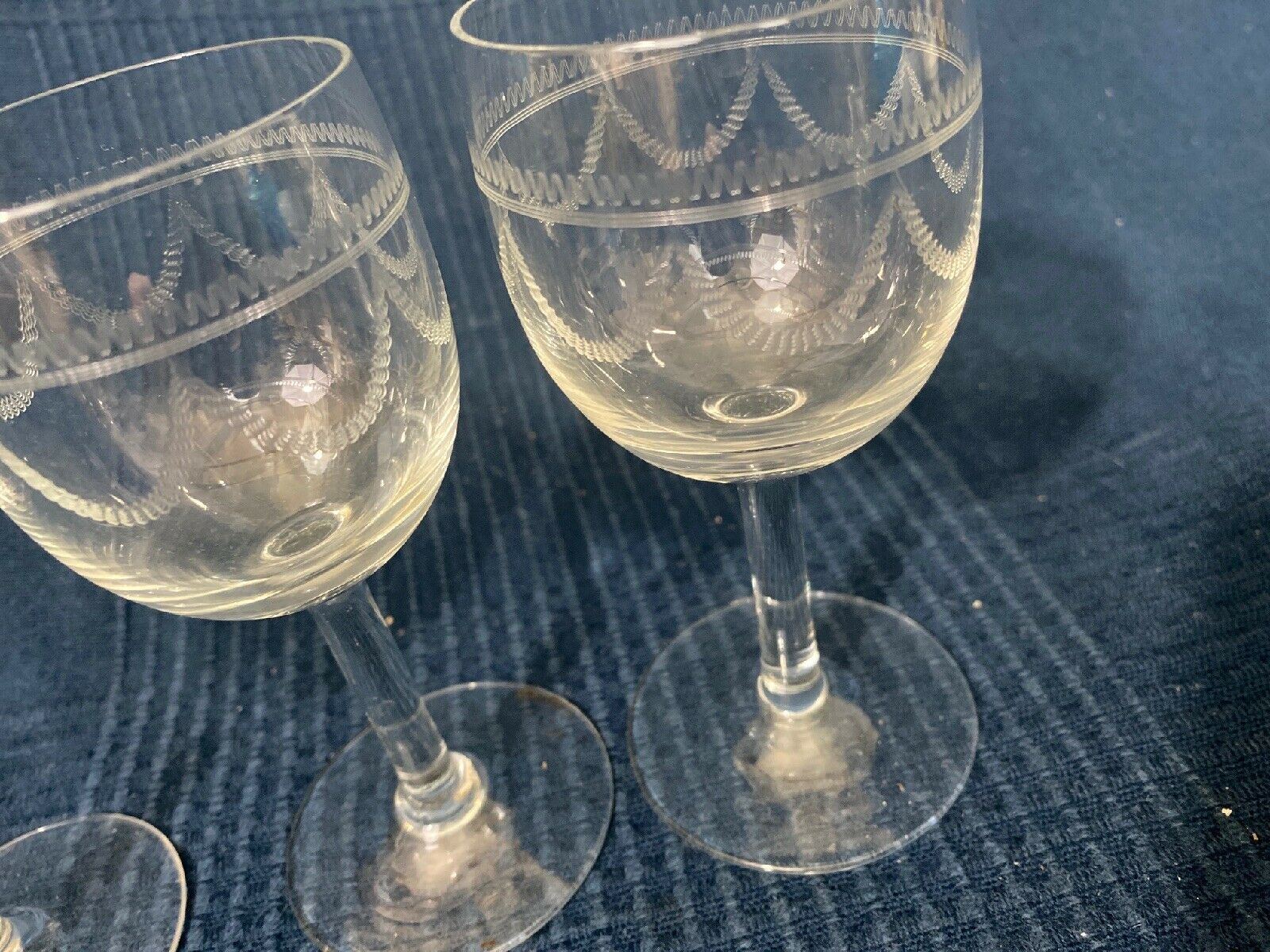 Lot de 3 verres style Louis