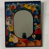 Hand-painted Peruvian mirror