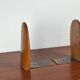 Mid-century Scandinavian wooden bookends, 1960s, set of 2.