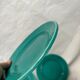 6 earthenware celadon dessert plates