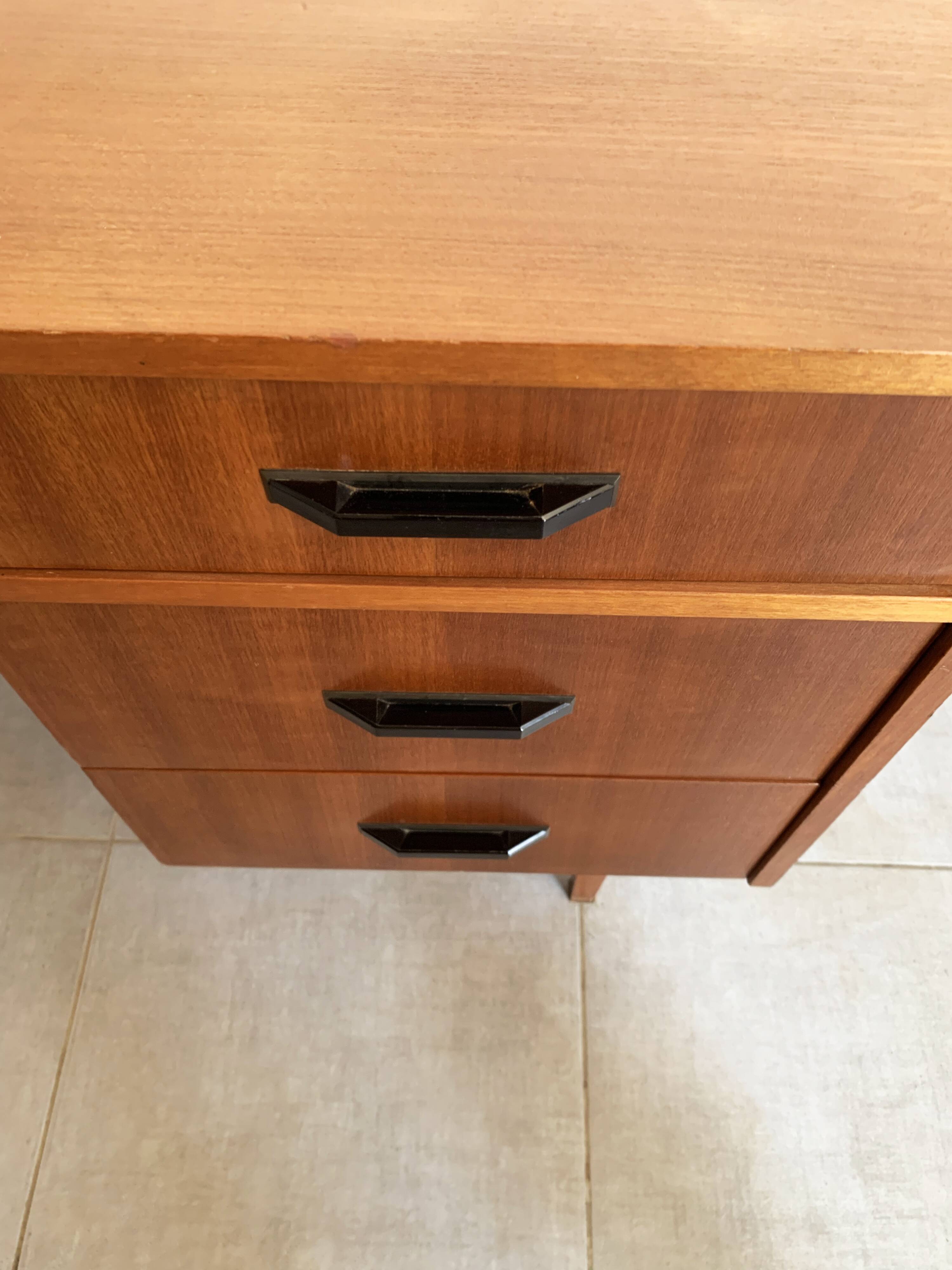 Vintage Scandinavian teak desk, year 60