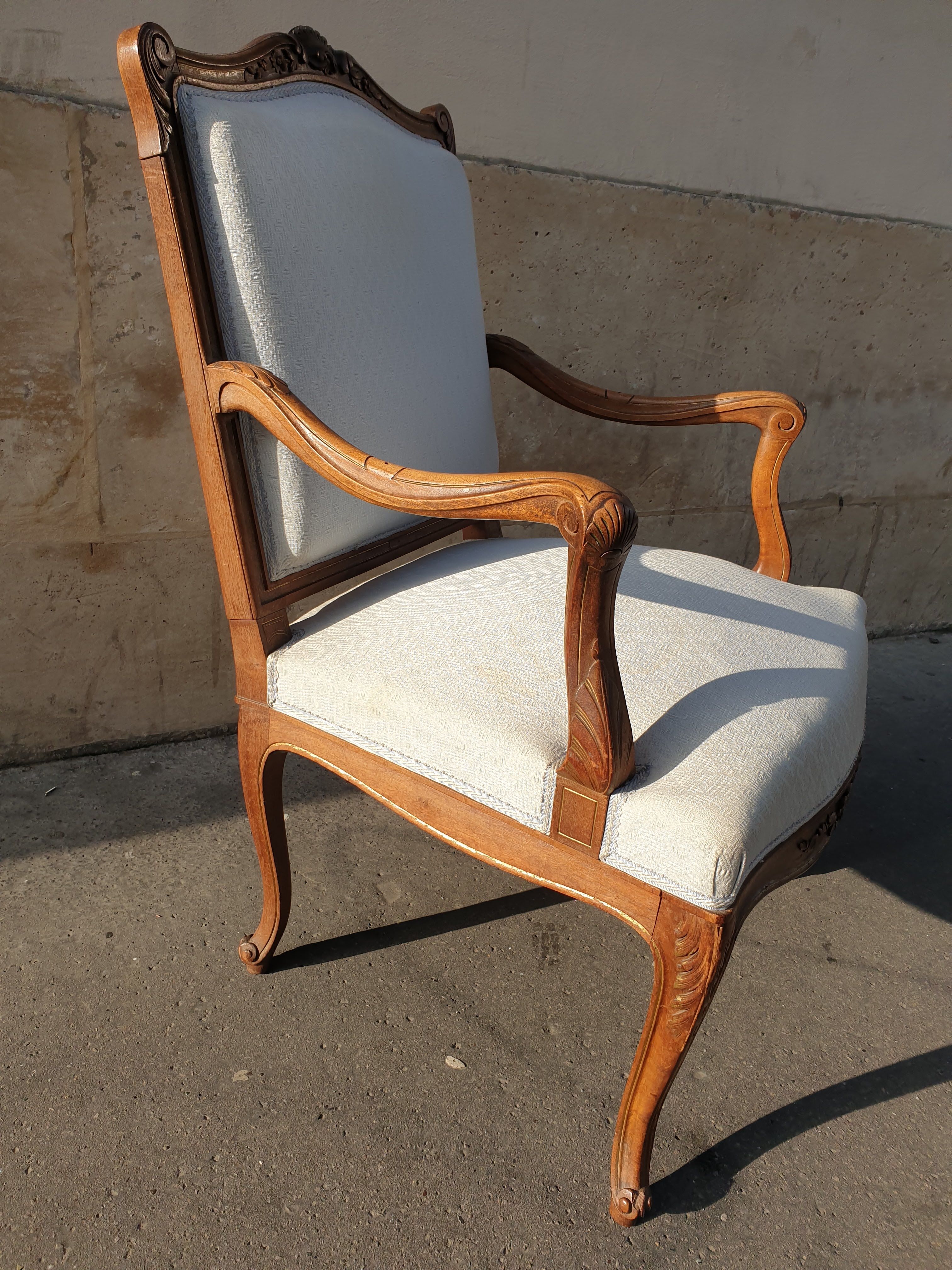 Louis XV style chair wood and gilding