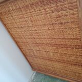 Commode en rotin vintage