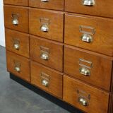 Vintage oak haberdashery shop furniture, Netherlands, 1930s