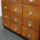 Vintage oak haberdashery shop furniture, Netherlands, 1930s