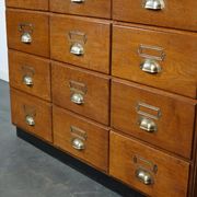 Vintage oak haberdashery shop furniture, Netherlands, 1930s