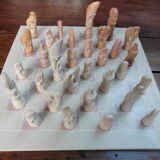 carved stone chess