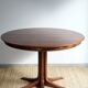 Danish dining table in rosewood.