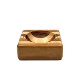 Mid-century wood ashtray / bowl, Italy ca. 1970