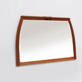 Rare miroir de cheminée Art Nouveau en chêne de Geo Vervanck avec miroir à facettes