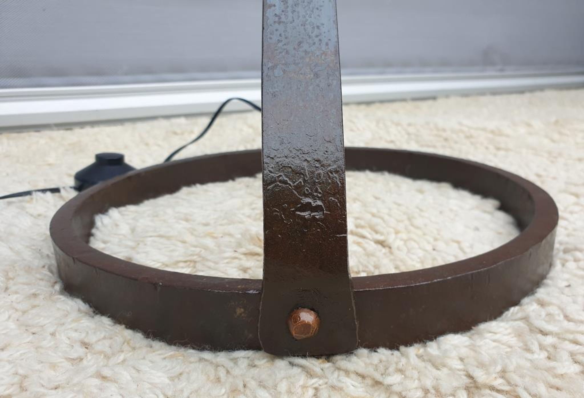 Ironwork floor lamp Jean-Pierre Ryckaert 1950, France