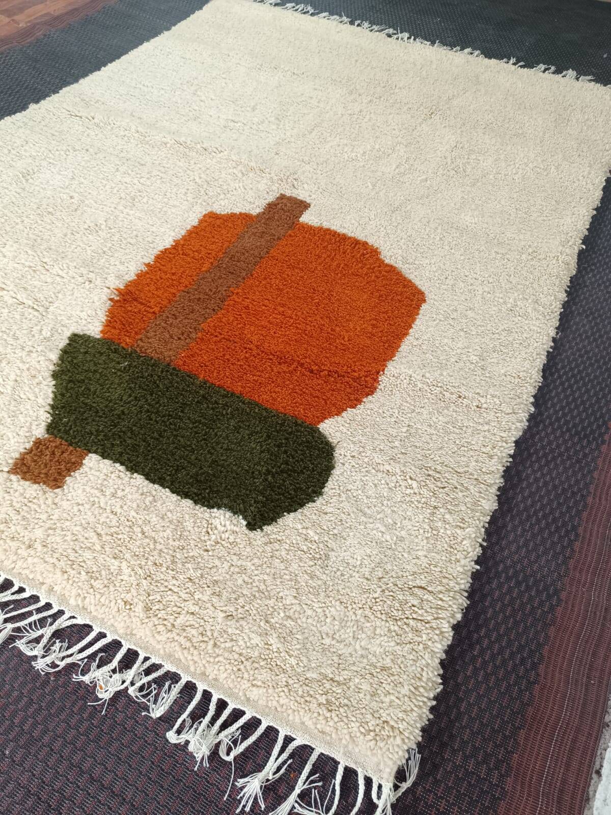 Natural wool rugs