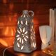 Openwork ceramic jar lamp signed Bonaudi Vallauris