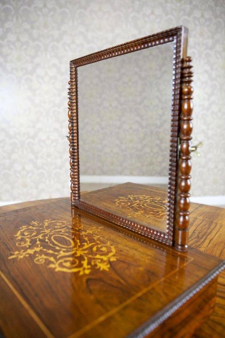 Antique Inlaid Rosewood Dressing Table, 1910s