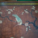 Table basse laque rouge japonaise