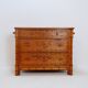 Faux Bamboo Dark Pine Chest of Drawers - 20th century