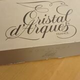 6 crystal wine glasses