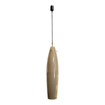 Lampada a sospensione in vetro di Murano di Alessandro Pianon per Vistosi, Italia, anni '60