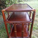 Bamboo and wicker shelf
