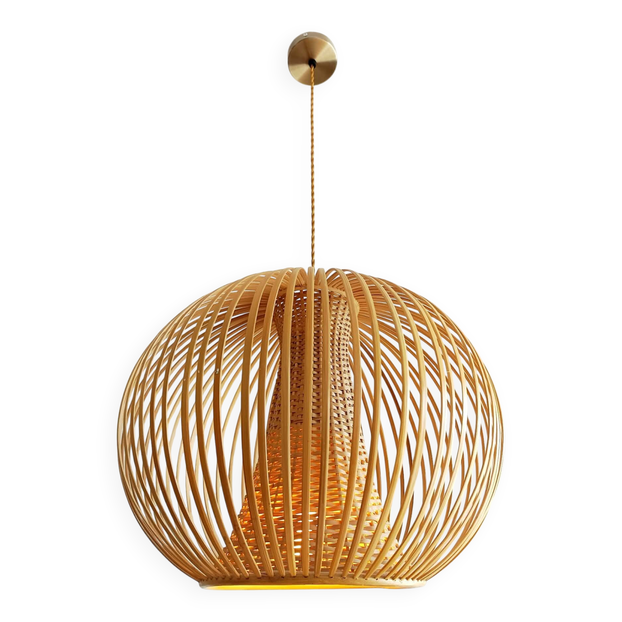 XXL bamboo ball pendant