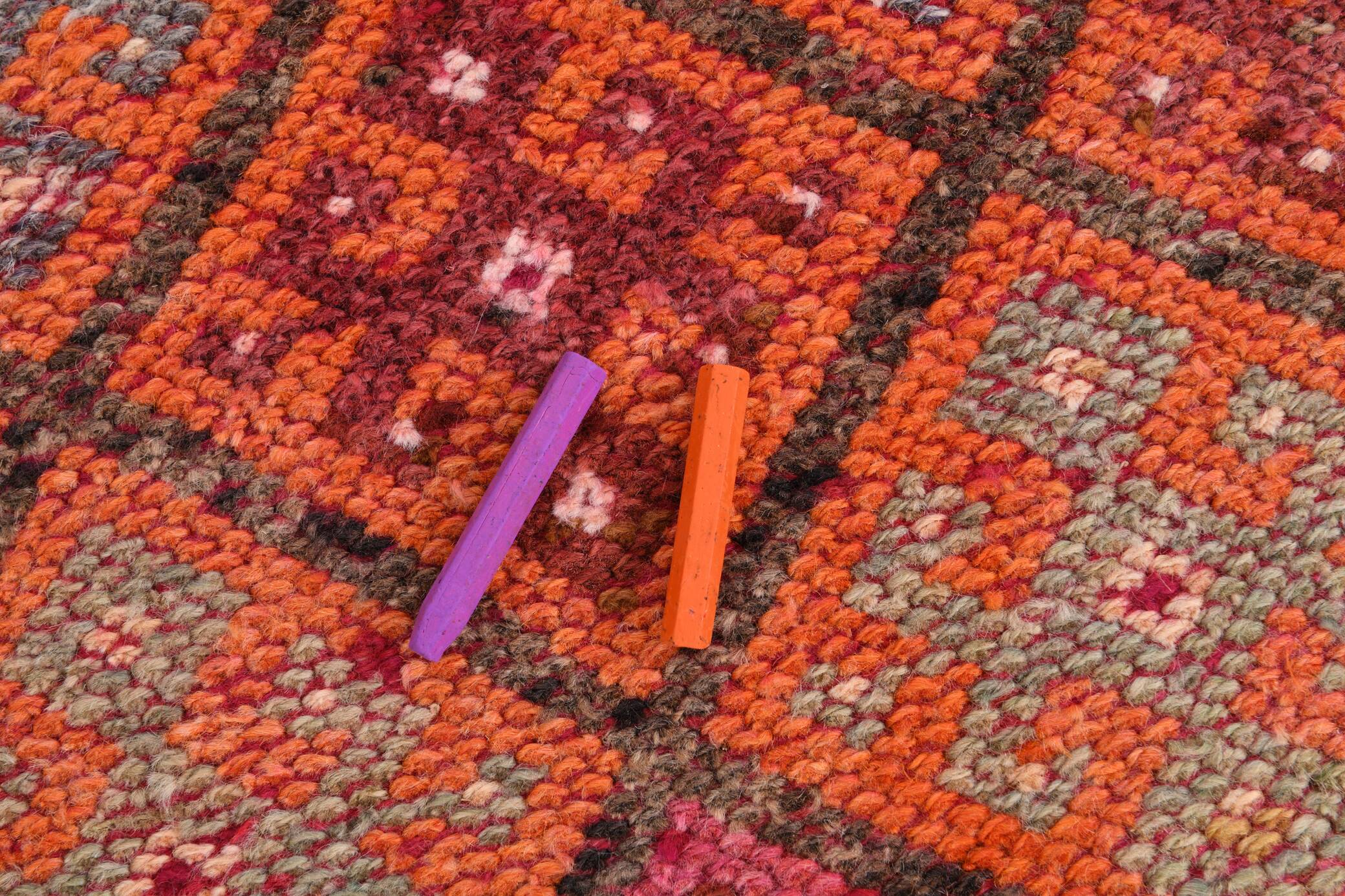Tapis Couloir Turc Géométrique, Tapis Tribal Vintage, 87x366 Cm