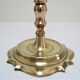 Solid brass lamp foot turned vintage