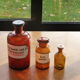 Lot of 3 apothecary bottles