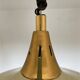 Retractable metal and  glass pull down pendant