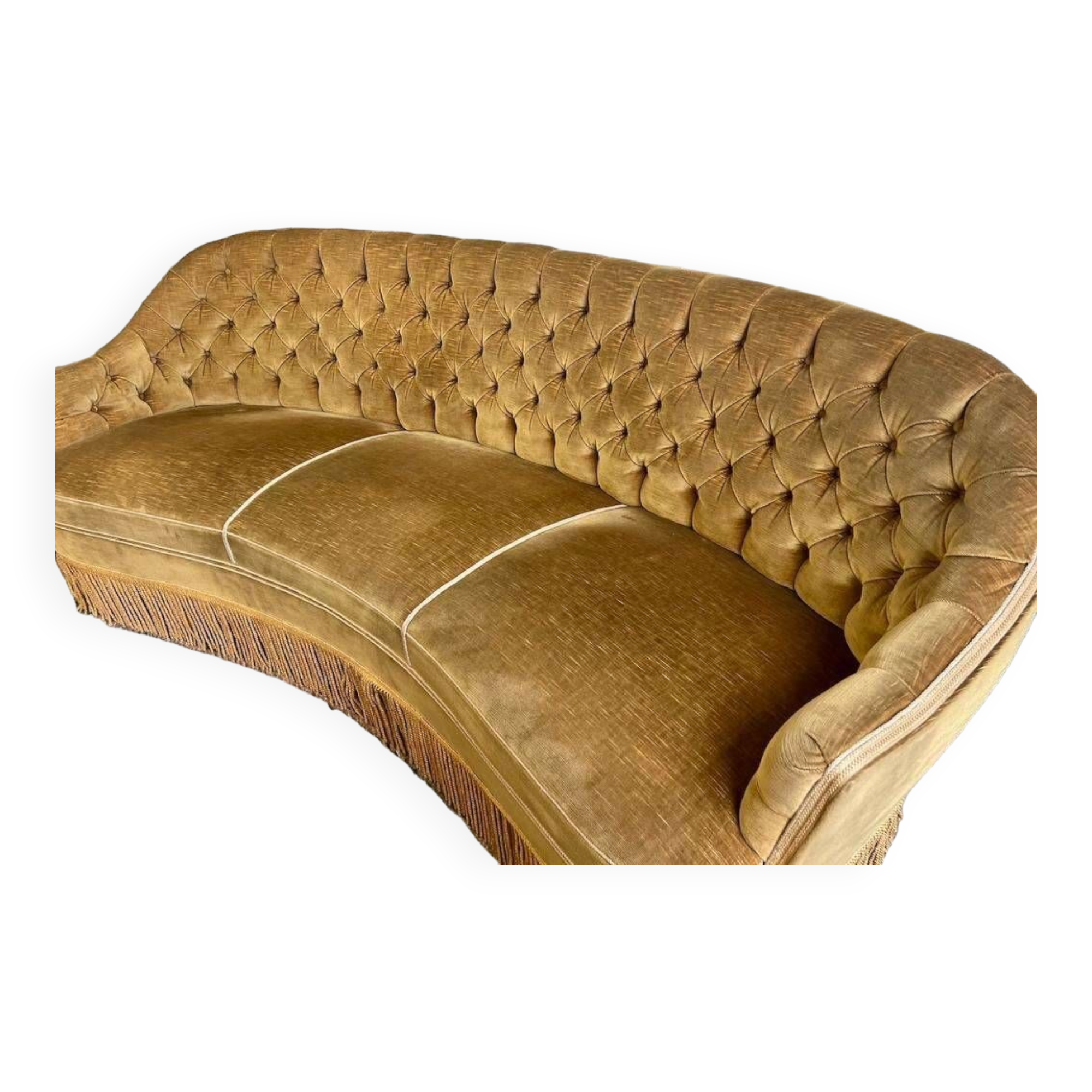 Vintage mustard yellow armchair / sofa / sofa
