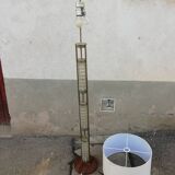 Vintage chrome and glass floor lamp 5 lights