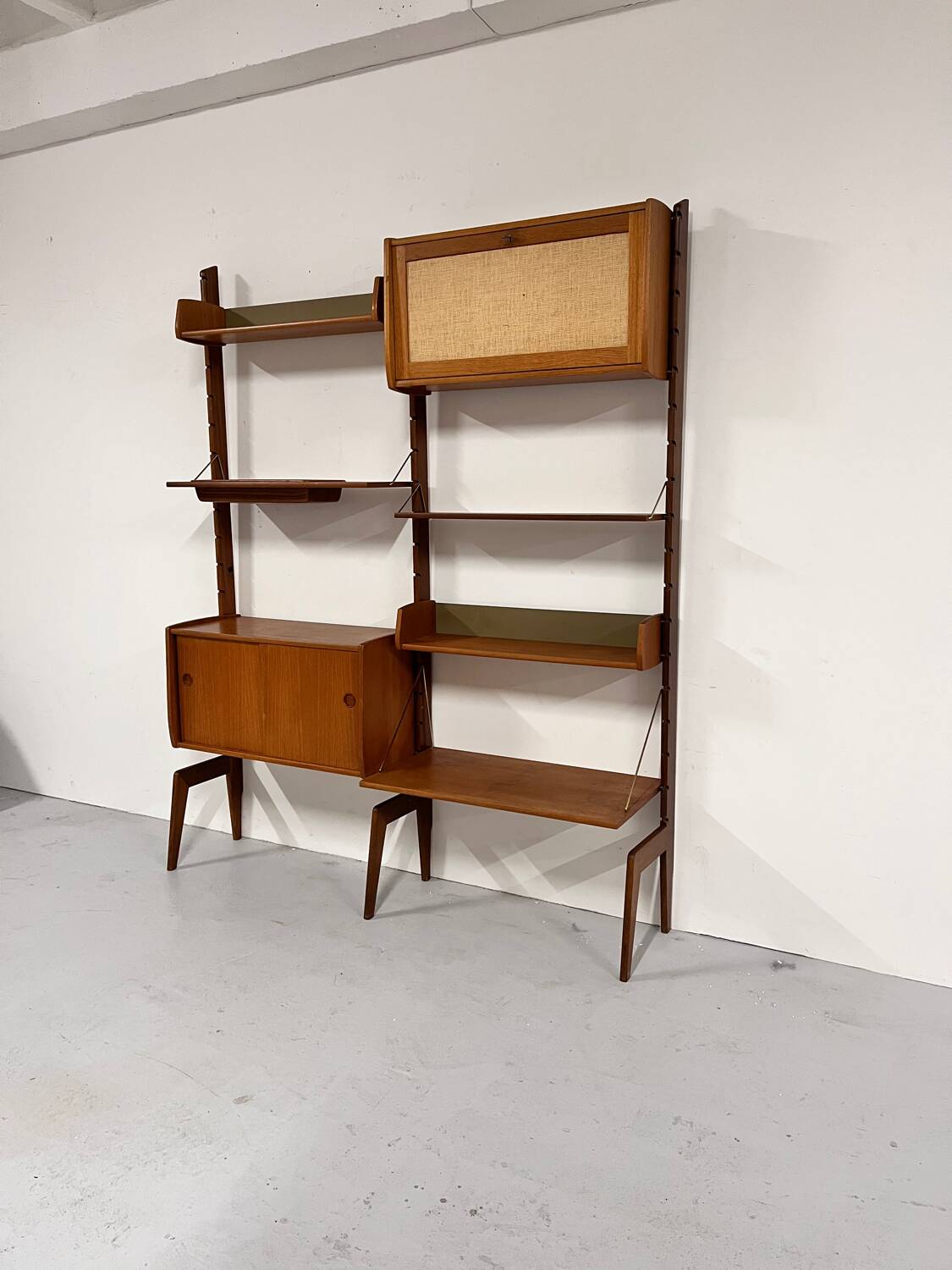 Teak library from the 1960s, Norway