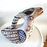 Zoomorphic ceramic pitcher design 70s
