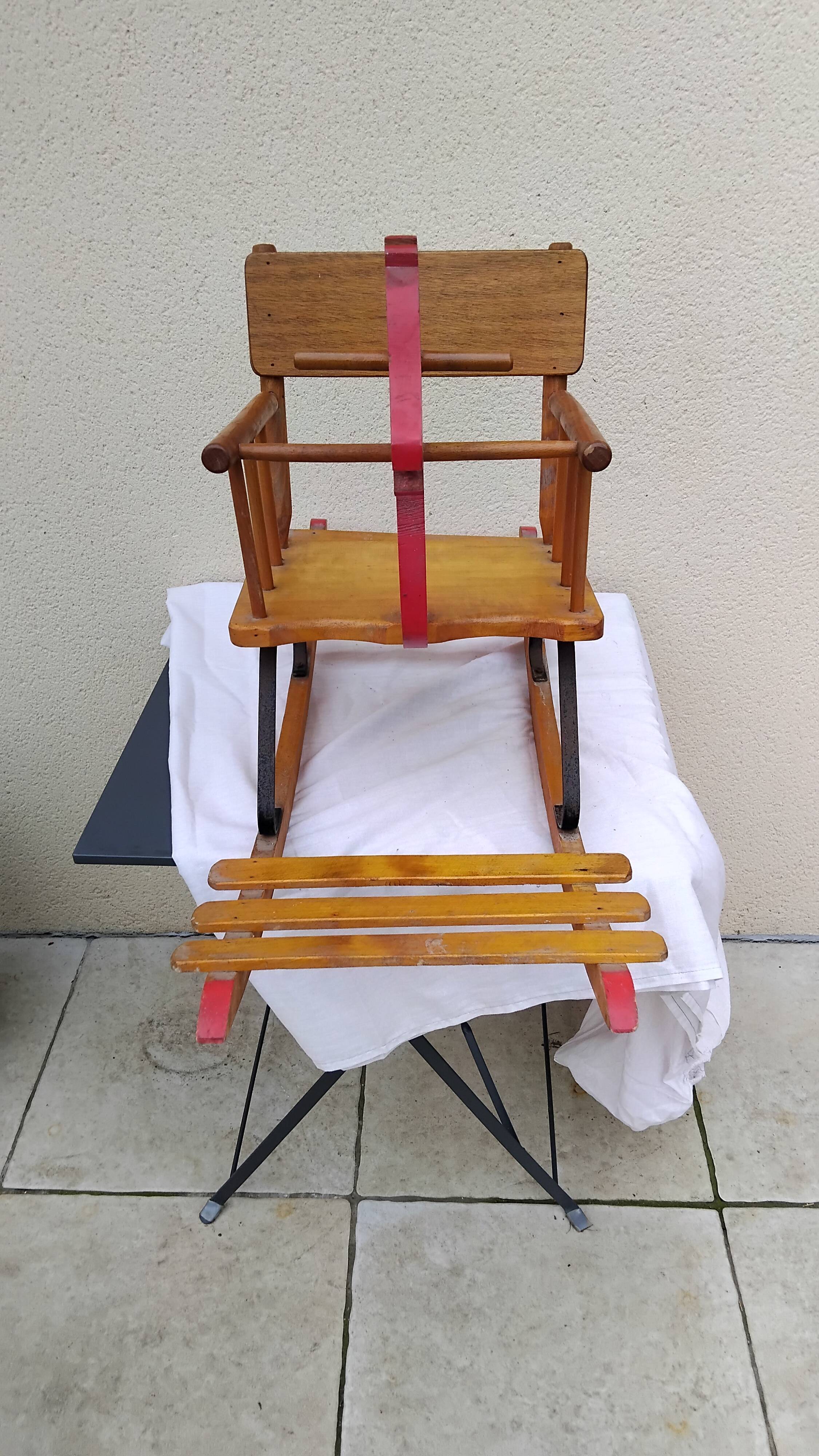 Old rocking chair, vintage children's toy