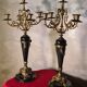 candelabra 19th gilded bronze and marble candlestick 60x32 cm