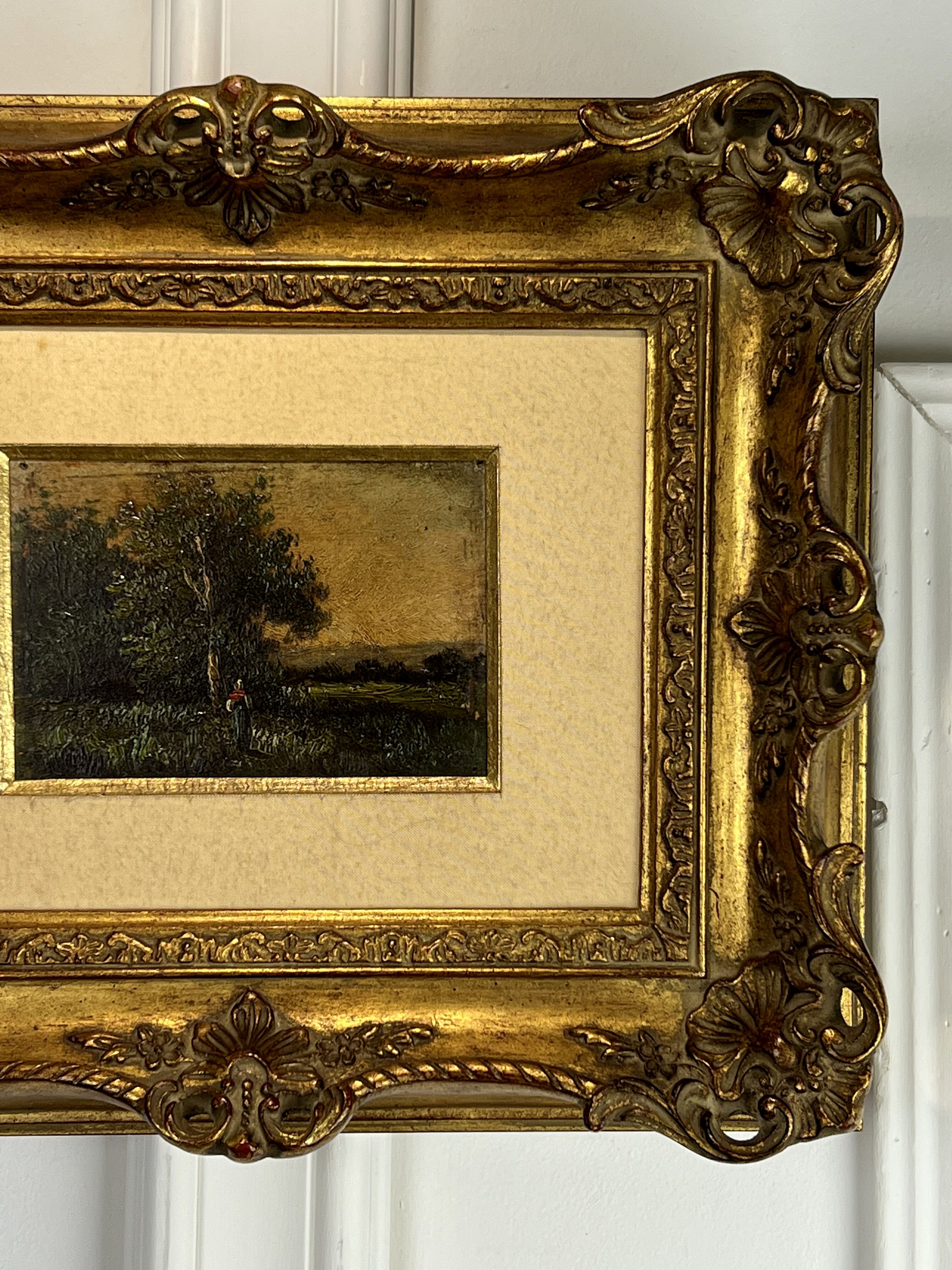 PAINTING / PAINTING / OIL ON CANVAS (PEASANT WOMAN IN THE FIELDS) WELL FRAMED 36 X 30