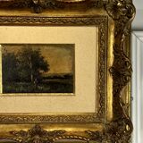 PAINTING / PAINTING / OIL ON CANVAS (PEASANT WOMAN IN THE FIELDS) WELL FRAMED 36 X 30