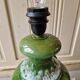Vintage 1960s green toned ceramic lamp