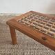 Pine and glass coffee table