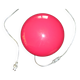 Table lamp flat ball, red mushroom with switch
