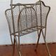 Brass magazine rack in neo-classical style, 20th century.