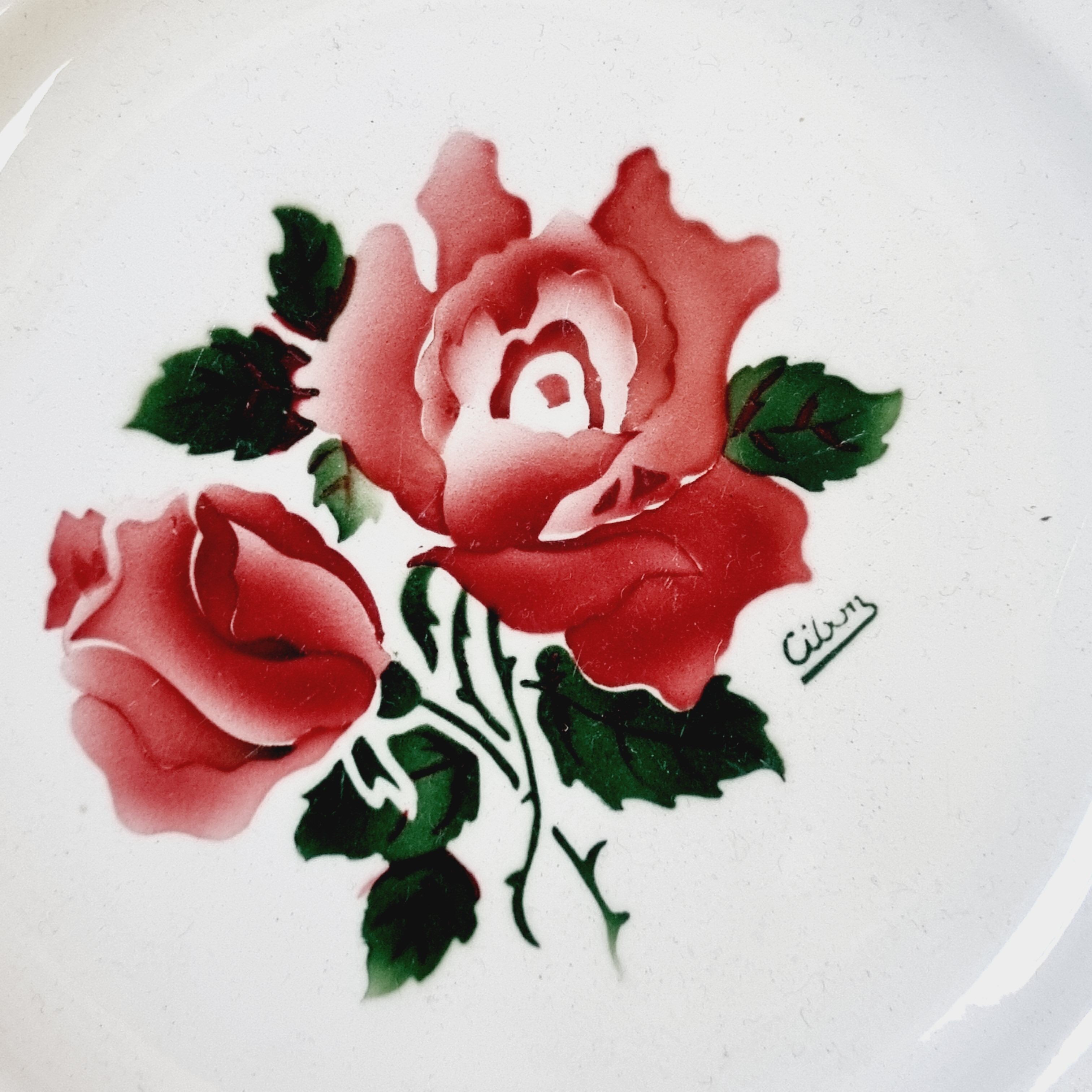 Flat plates Cibon Digoin and Sarreguemines