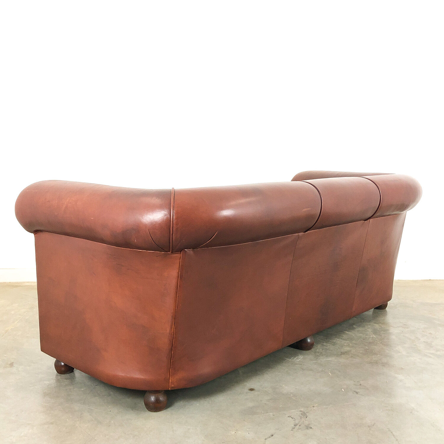 Vintage leather 3 seater sofa