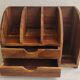 Mango wood office organizer