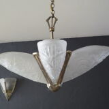 Lustre art deco Val saint Lambert