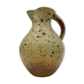Vintage pyrity sandstone pitcher, Charles Gaudry Workshops, Puisaye Sandstone - 1970s