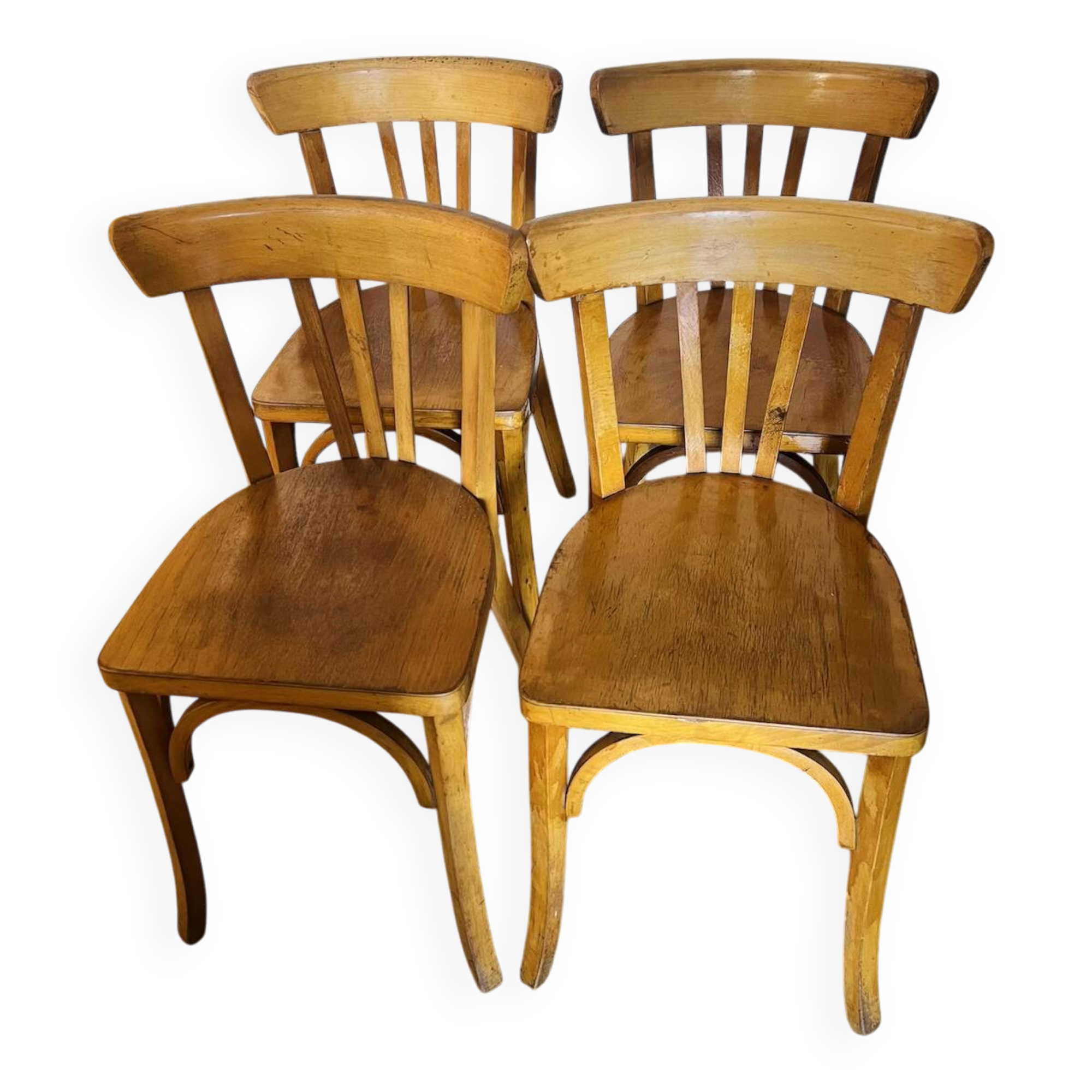 4 chaises bistrot vintage