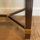 Glass Top Console in Lacquered Aluminium and Gold Metal, Pierre Vandel,