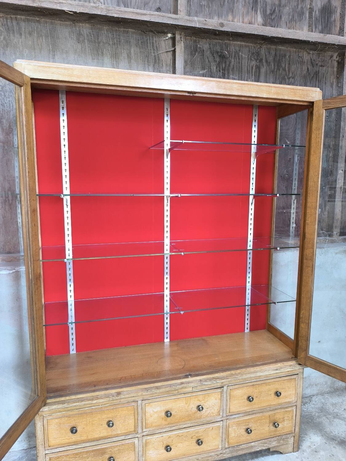 1950s trade furniture display case