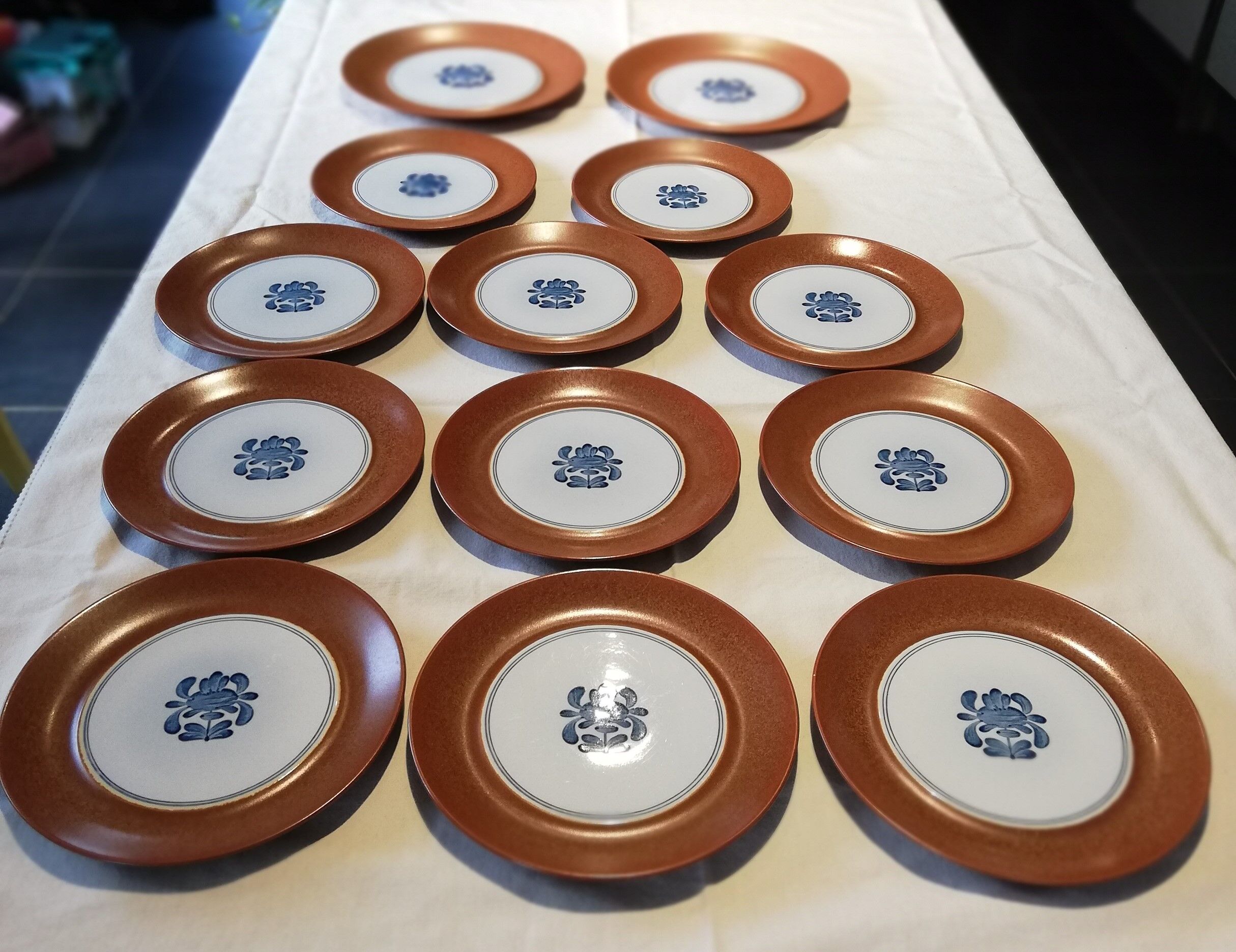 2 Flat plates and 11 for dessert Villeroy and Bosch Chekiang