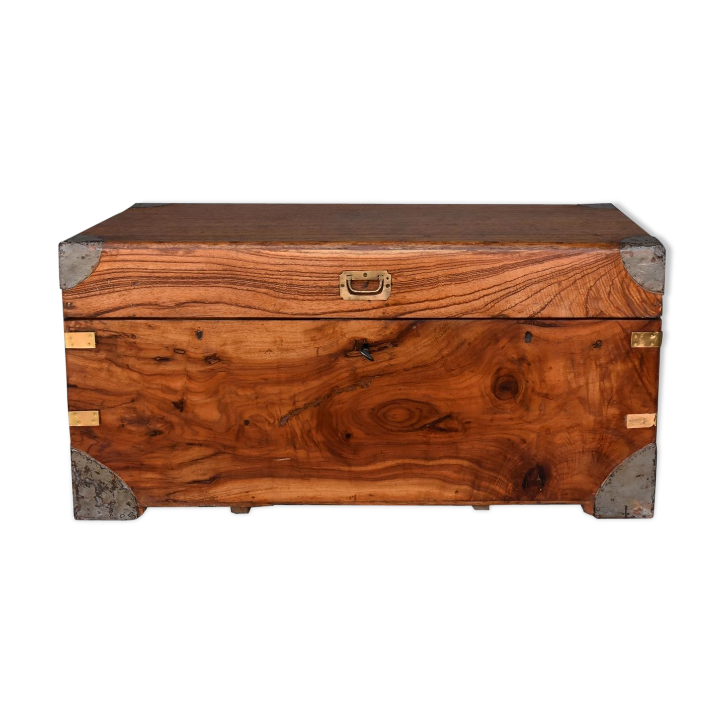 Navy in time camphor trunk late XIXth